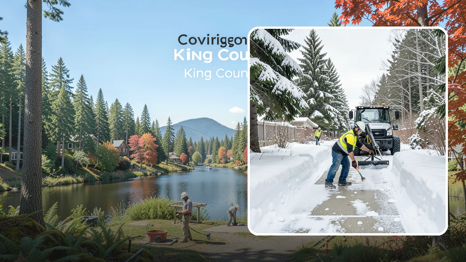Accessible Route Clearing in Covington, King County, WA - We clear the complete accessible route across your Western Washington property so it stays continuous and barrier-free in winter.