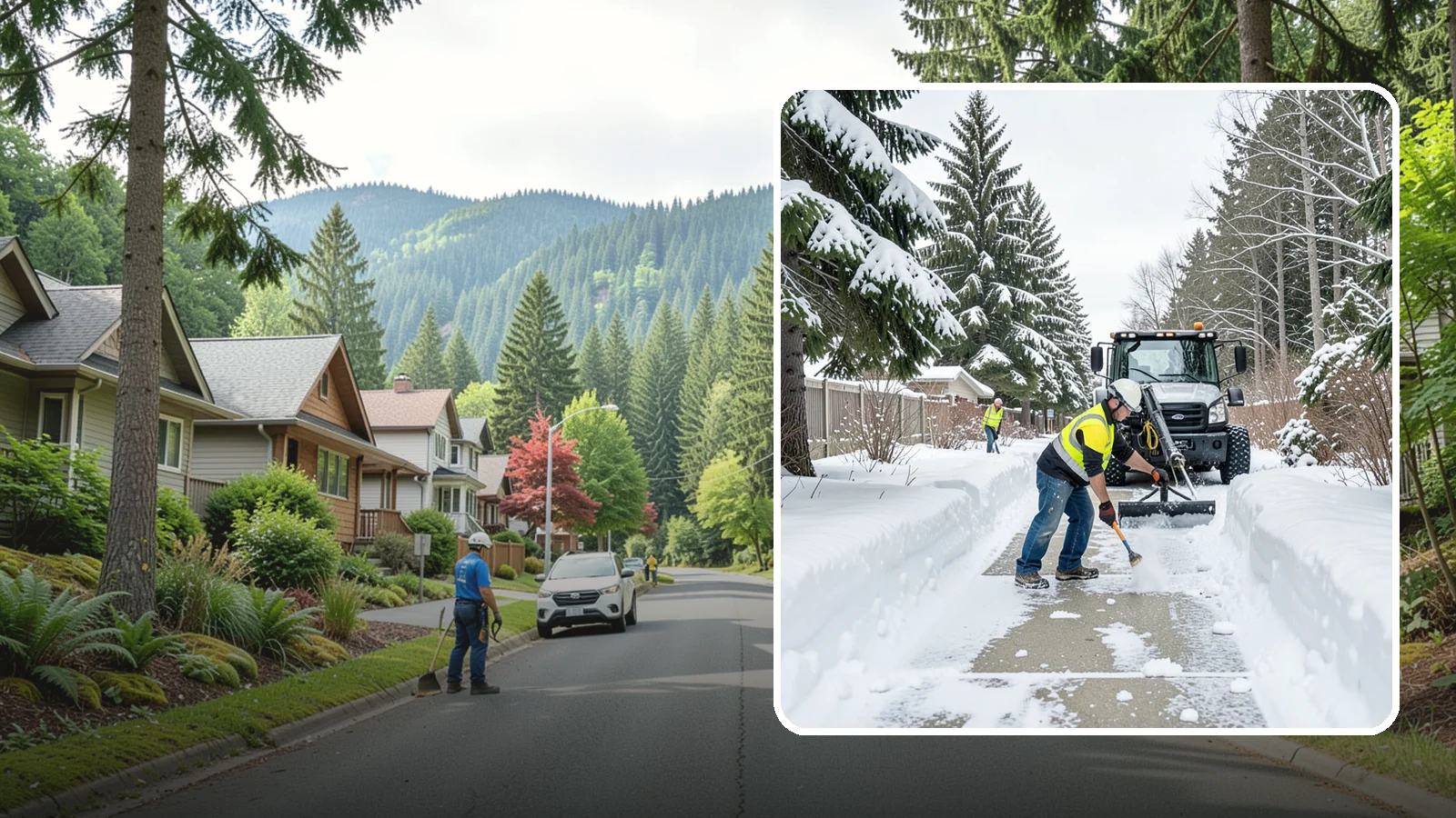 Accessible Route Clearing in Darrington, Snohomish County, WA - We clear the complete accessible route across your Western Washington property so it stays continuous and barrier-free in winter.