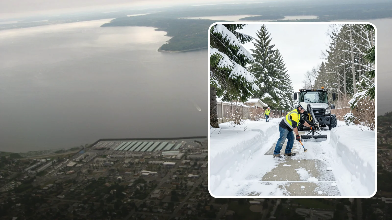 Accessible Route Clearing in Des Moines, King County, WA - We clear the complete accessible route across your Western Washington property so it stays continuous and barrier-free in winter.