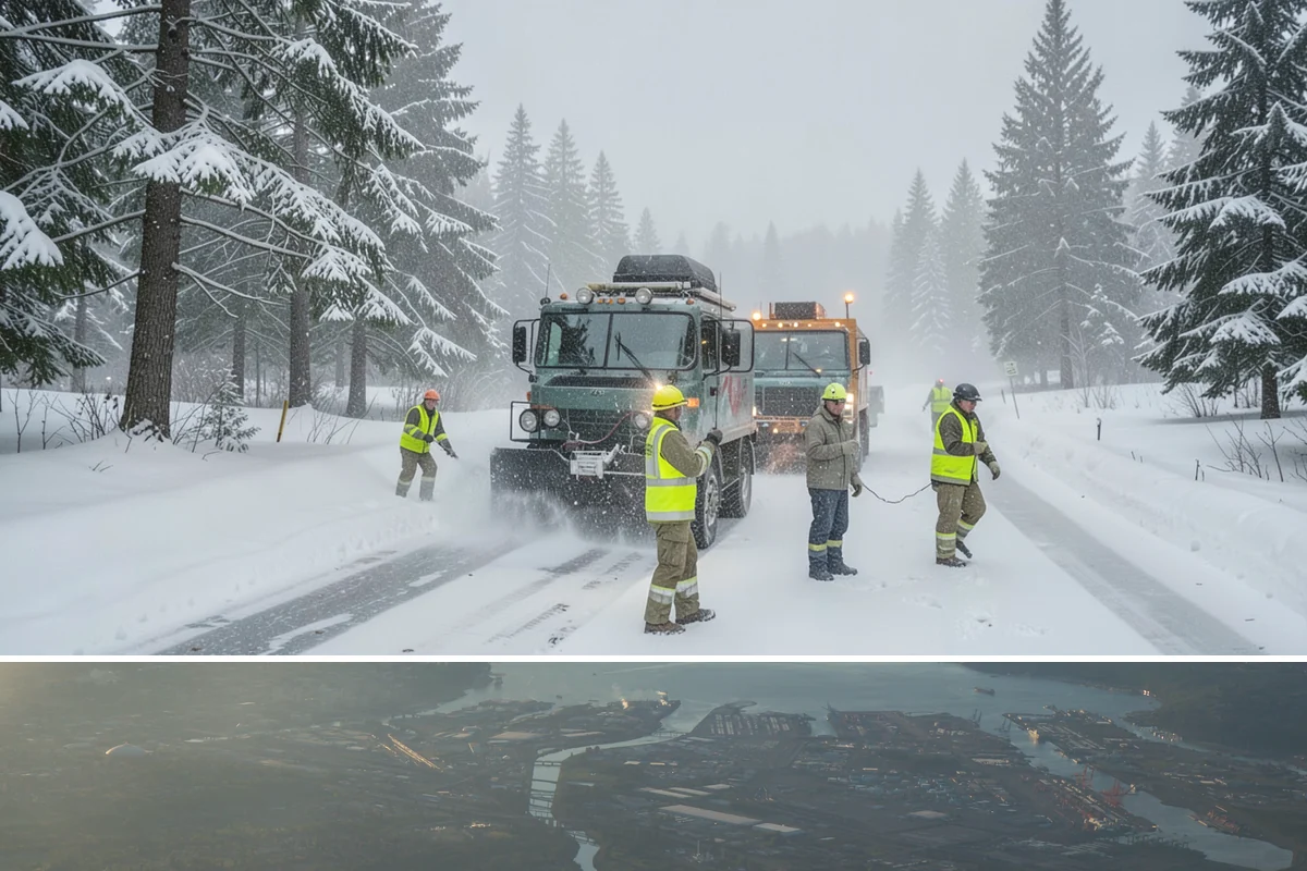 Accessible Route Clearing in Fife, Pierce County, WA - Maintained after every snowfall throughout the winter so the route never breaks.
