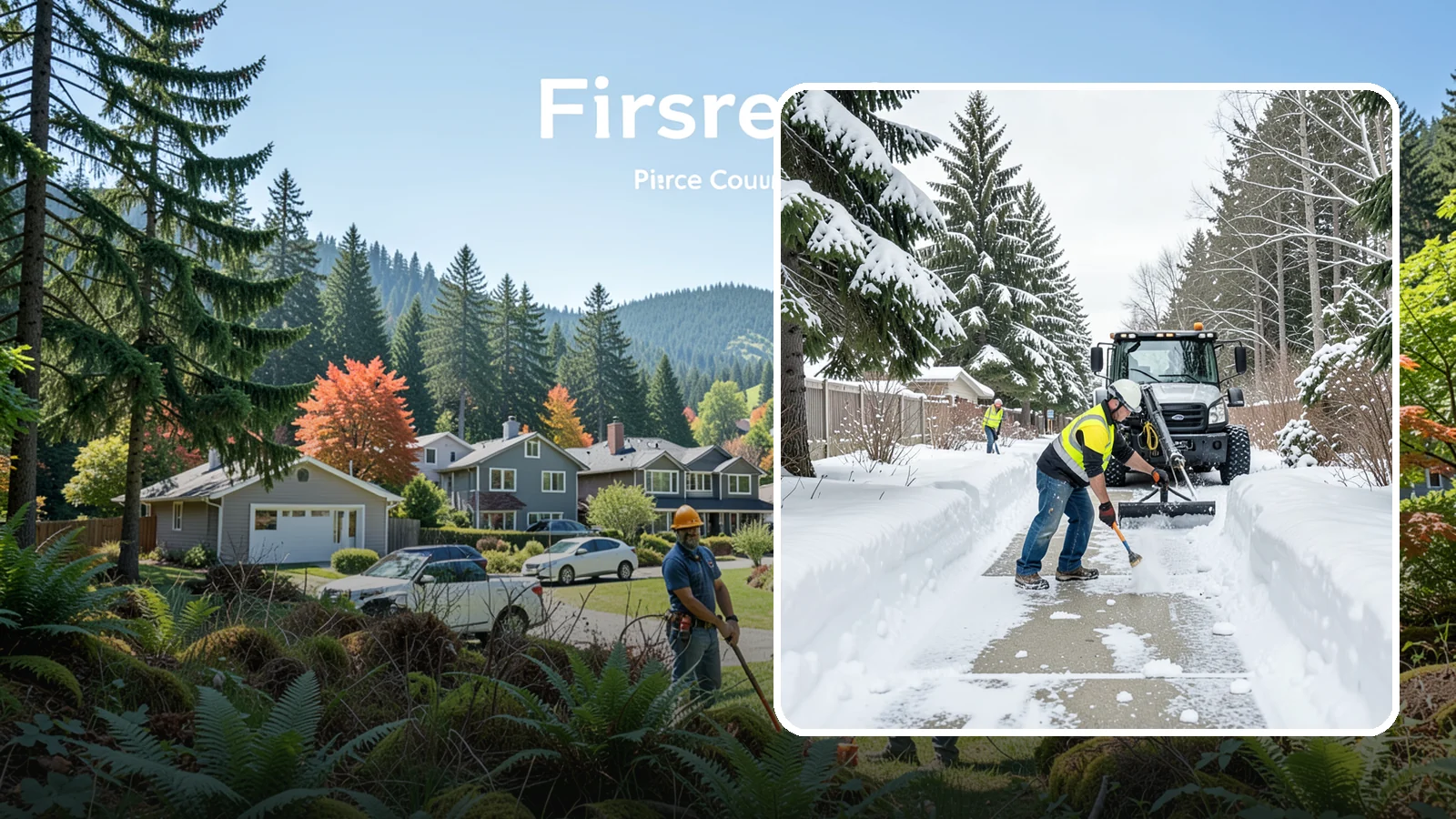 Accessible Route Clearing in Fircrest, Pierce County, WA - We clear the complete accessible route across your Western Washington property so it stays continuous and barrier-free in winter.