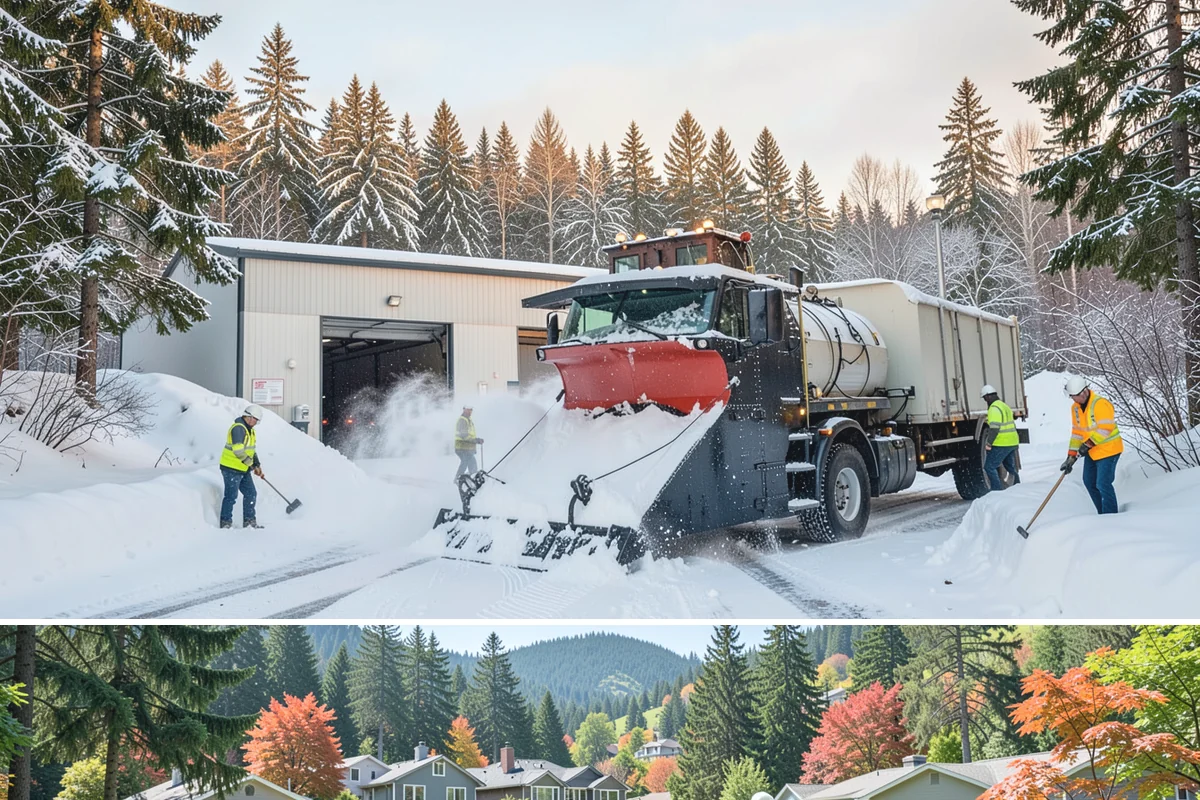 Accessible Route Clearing in Fircrest, Pierce County, WA - Maintained after every snowfall throughout the winter so the route never breaks.