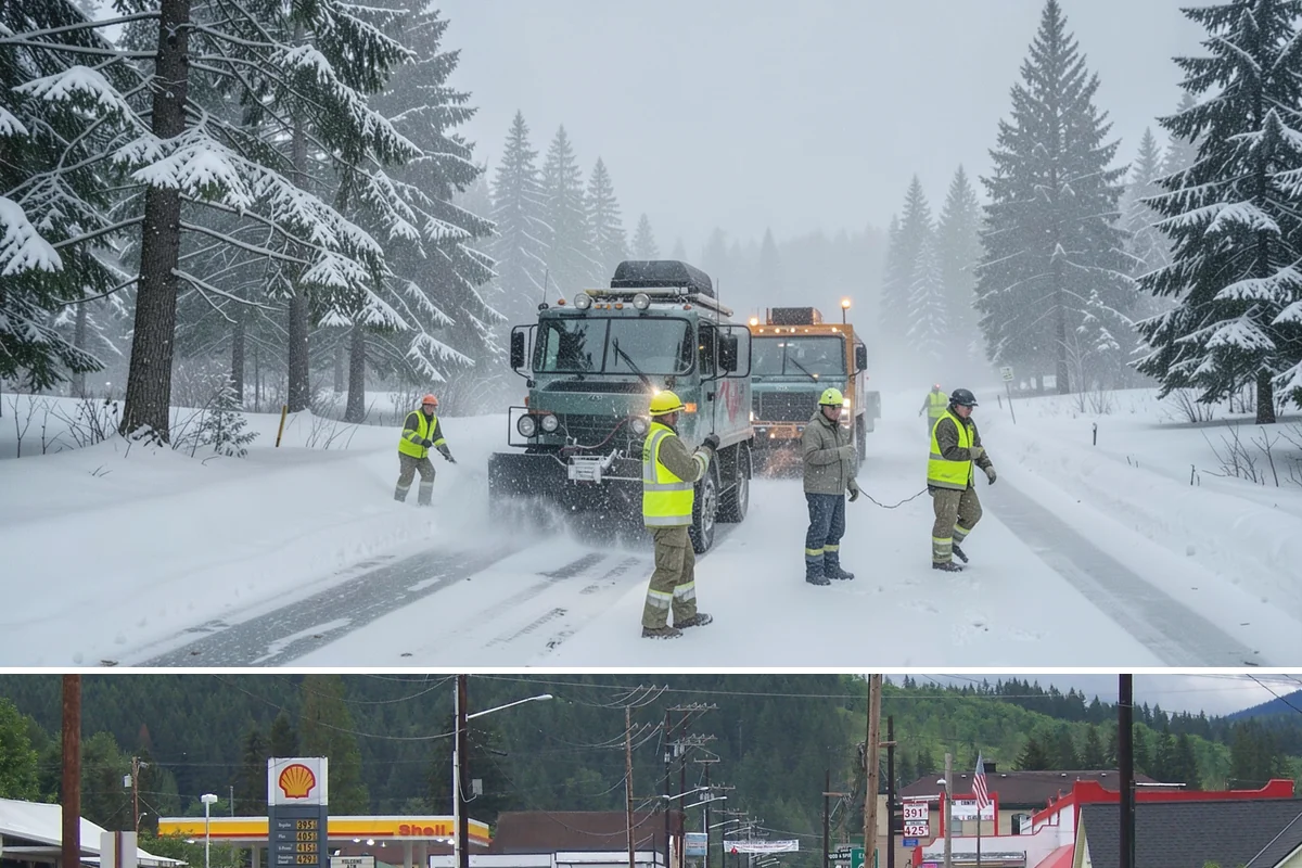 Accessible Route Clearing in Granite Falls, Snohomish County, WA - Maintained after every snowfall throughout the winter so the route never breaks.