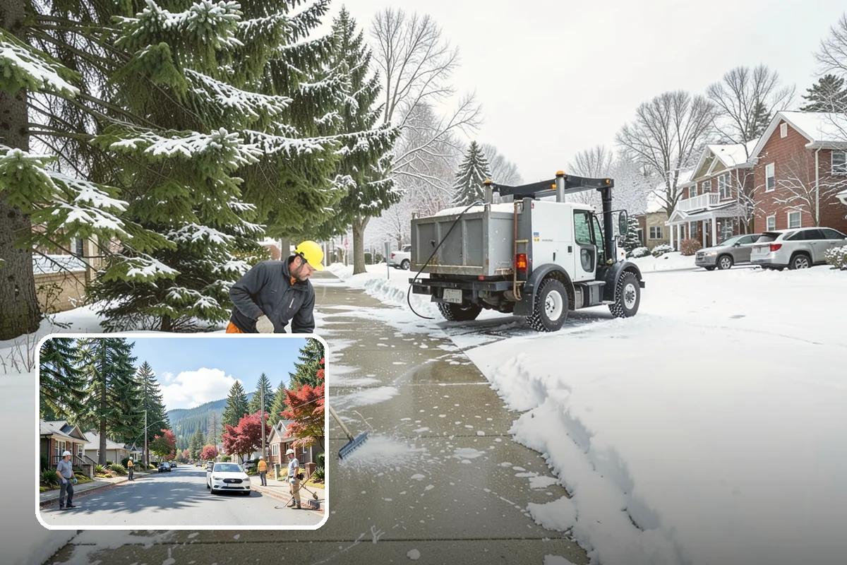 Accessible Route Clearing in Hunts Point, King County, WA - Keeps the accessible route continuous and gap-free