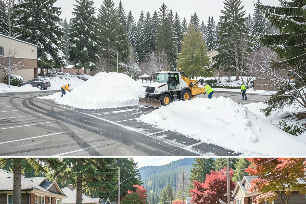 Accessible Route Clearing in Hunts Point, King County, WA - Maintained after every snowfall throughout the winter so the route never breaks.