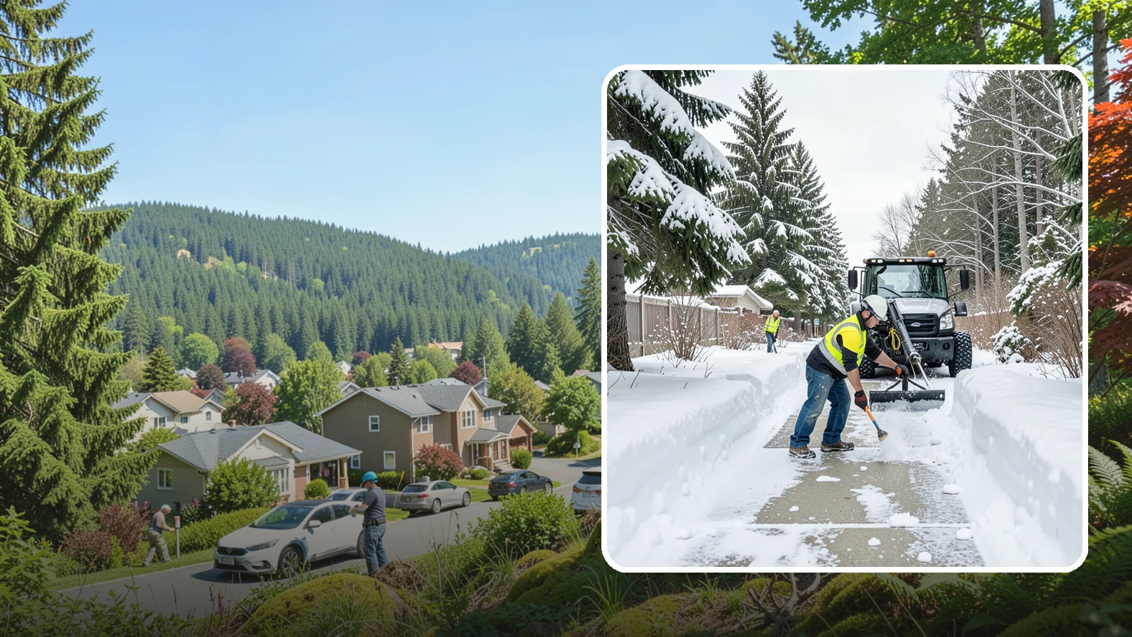 Accessible Route Clearing in Index, Snohomish County, WA - We clear the complete accessible route across your Western Washington property so it stays continuous and barrier-free in winter.