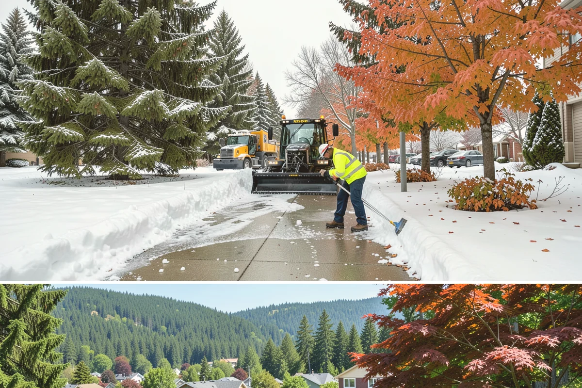 Accessible Route Clearing in Index, Snohomish County, WA - Maintained after every snowfall throughout the winter so the route never breaks.