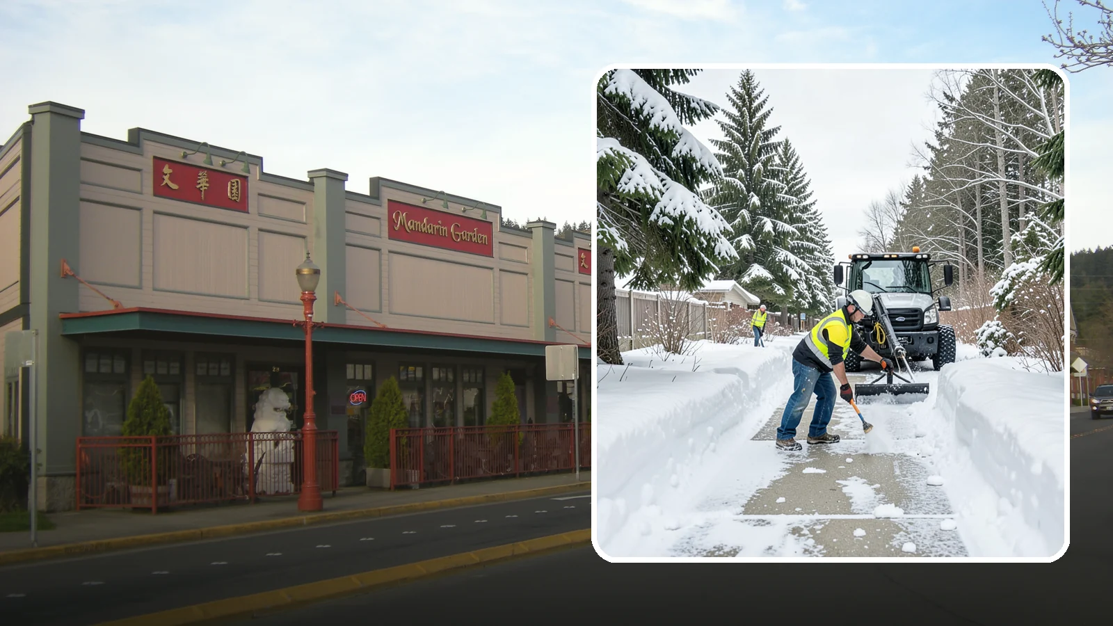 Accessible Route Clearing in Issaquah, King County, WA - We clear the complete accessible route across your Western Washington property so it stays continuous and barrier-free in winter.