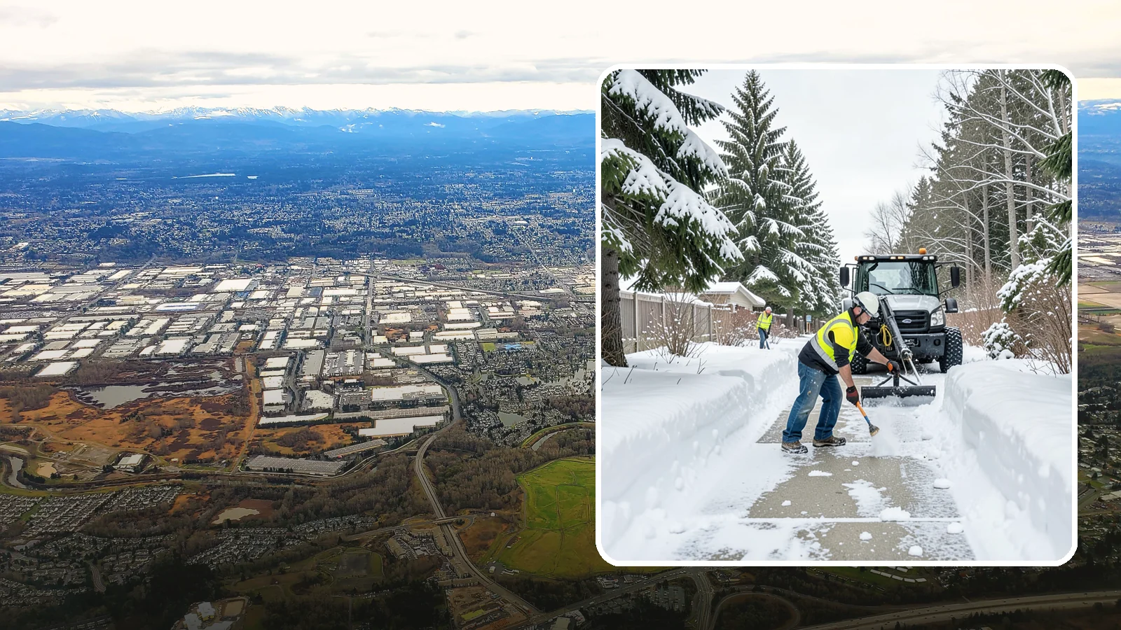Accessible Route Clearing in Kent, King County, WA - We clear the complete accessible route across your Western Washington property so it stays continuous and barrier-free in winter.