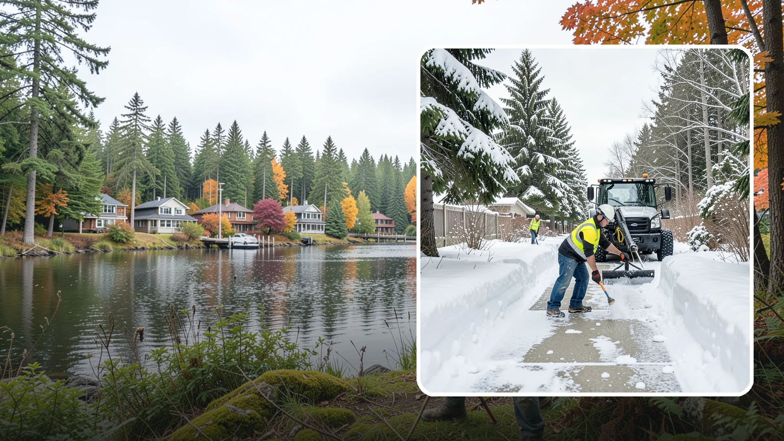 Accessible Route Clearing in La Conner, Skagit County, WA - We clear the complete accessible route across your Western Washington property so it stays continuous and barrier-free in winter.