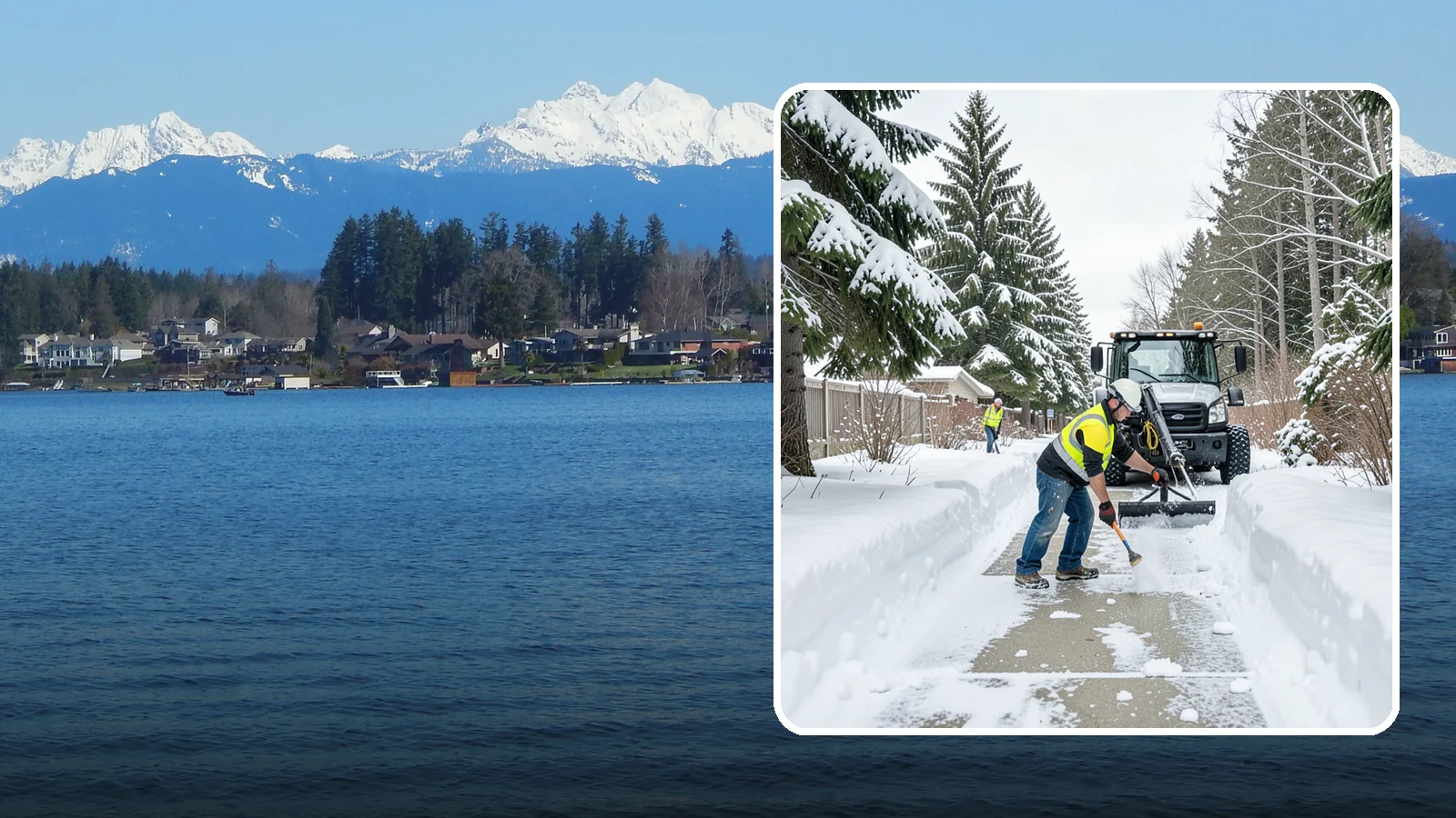 Accessible Route Clearing in Lake Stevens, Snohomish County, WA - We clear the complete accessible route across your Western Washington property so it stays continuous and barrier-free in winter.