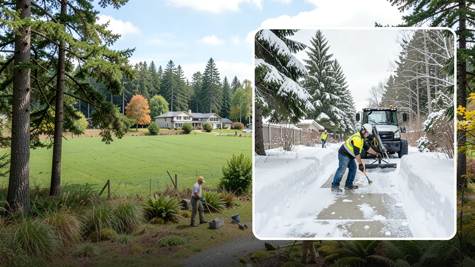 Accessible Route Clearing in Lyman, Skagit County, WA - We clear the complete accessible route across your Western Washington property so it stays continuous and barrier-free in winter.