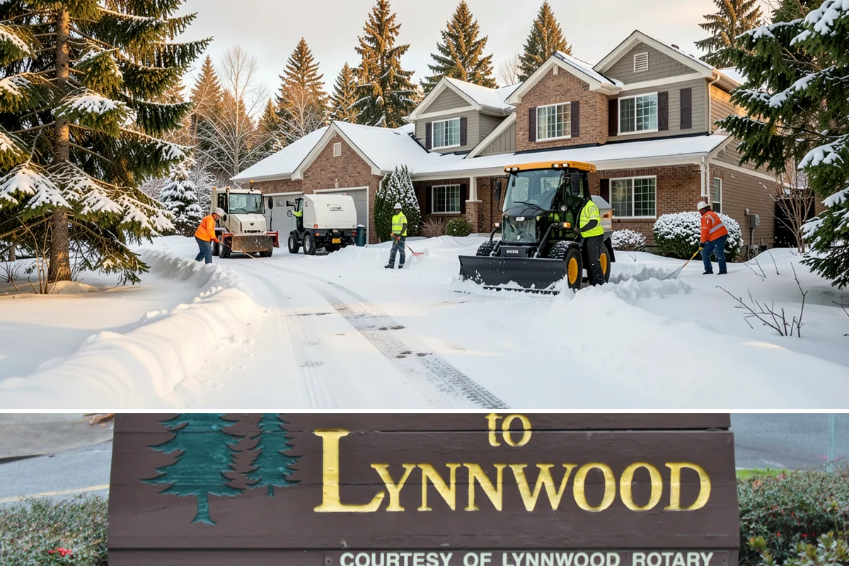 Accessible Route Clearing in Lynnwood, Snohomish County, WA - Maintained after every snowfall throughout the winter so the route never breaks.