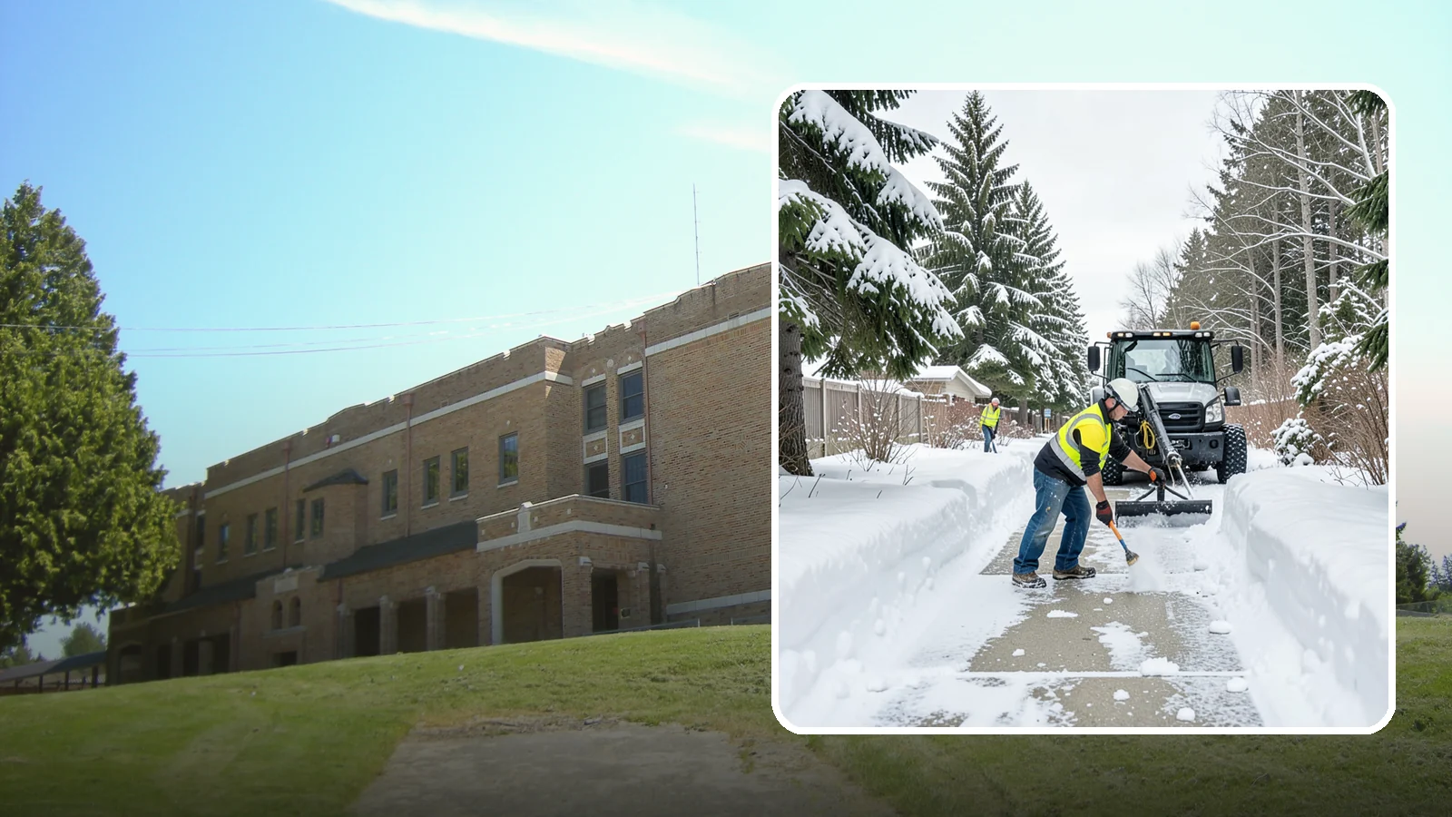 Accessible Route Clearing in Maple Valley, King County, WA - We clear the complete accessible route across your Western Washington property so it stays continuous and barrier-free in winter.