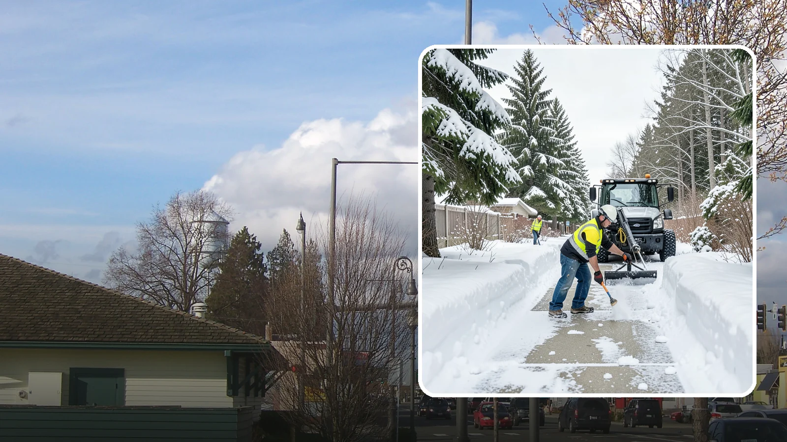 Accessible Route Clearing in Marysville, Snohomish County, WA - We clear the complete accessible route across your Western Washington property so it stays continuous and barrier-free in winter.