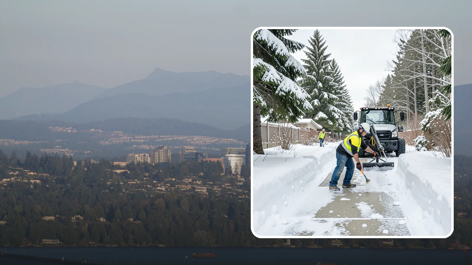 Accessible Route Clearing in Medina, King County, WA - We clear the complete accessible route across your Western Washington property so it stays continuous and barrier-free in winter.