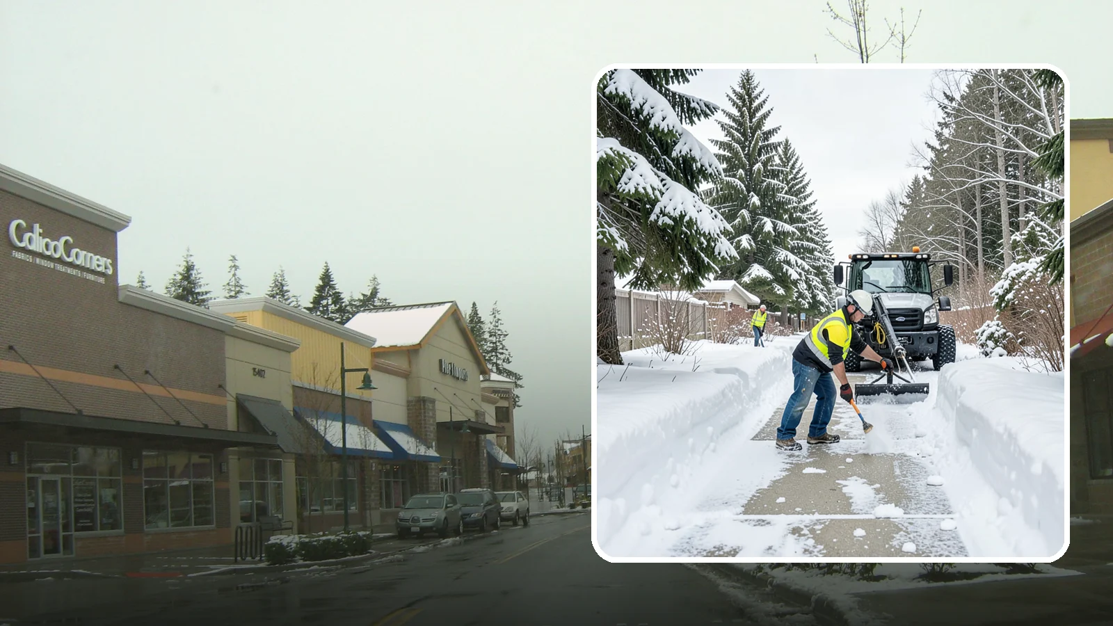 Accessible Route Clearing in Mill Creek, Snohomish County, WA - We clear the complete accessible route across your Western Washington property so it stays continuous and barrier-free in winter.