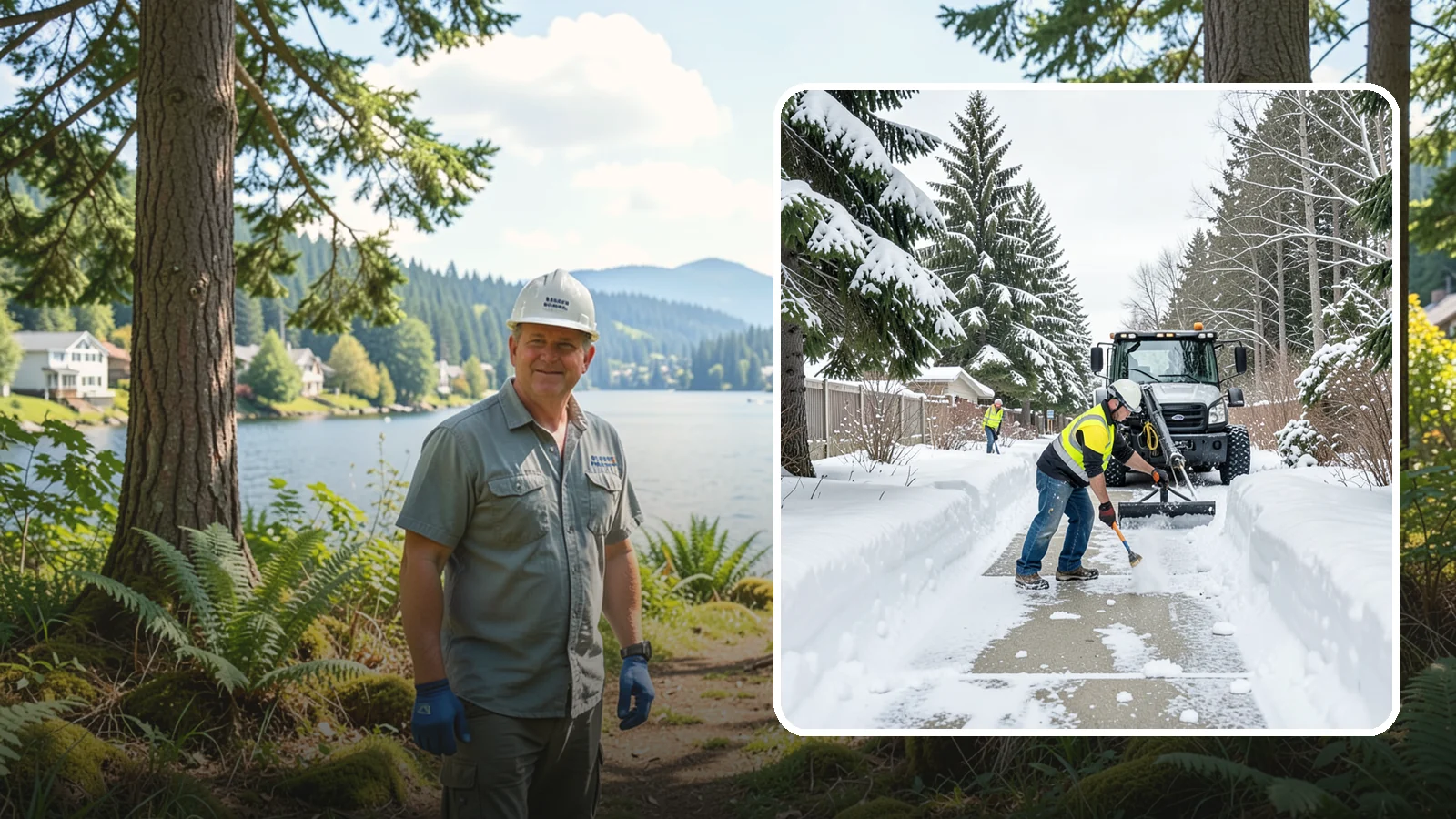 Accessible Route Clearing in Milton, King County, WA - We clear the complete accessible route across your Western Washington property so it stays continuous and barrier-free in winter.