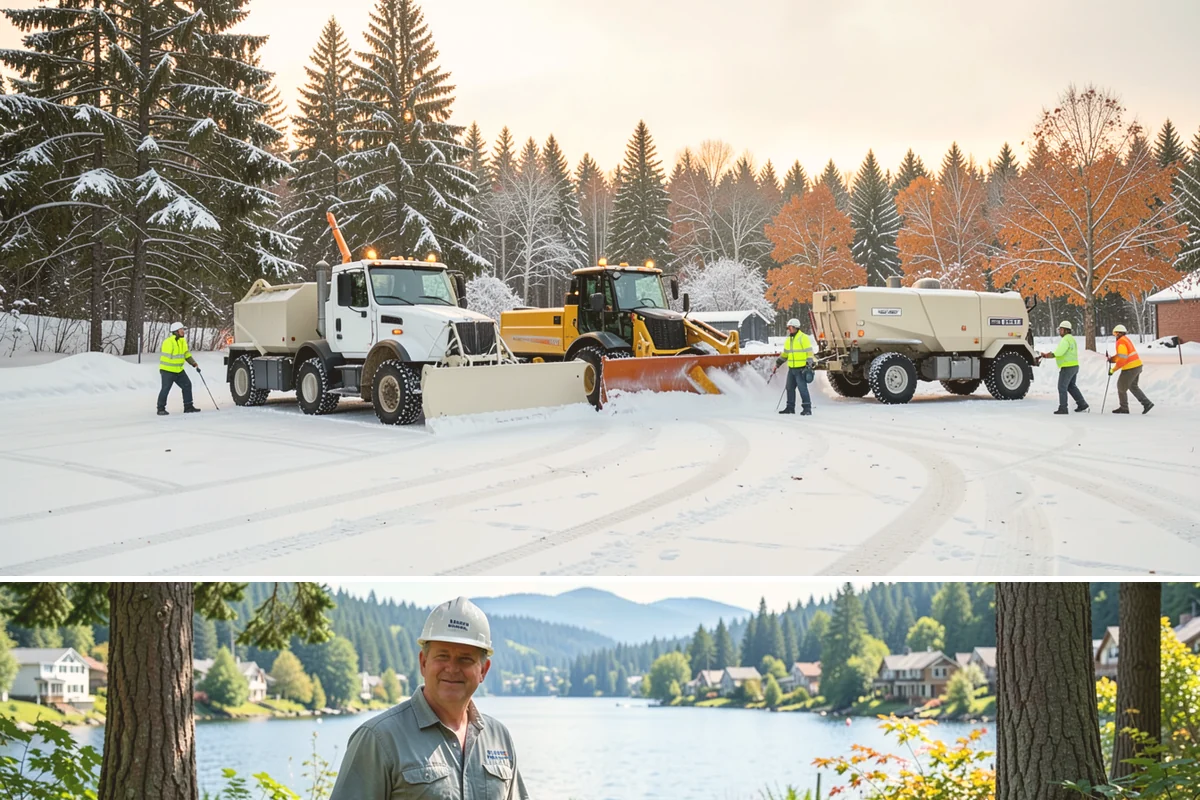 Accessible Route Clearing in Milton, King County, WA - Maintained after every snowfall throughout the winter so the route never breaks.