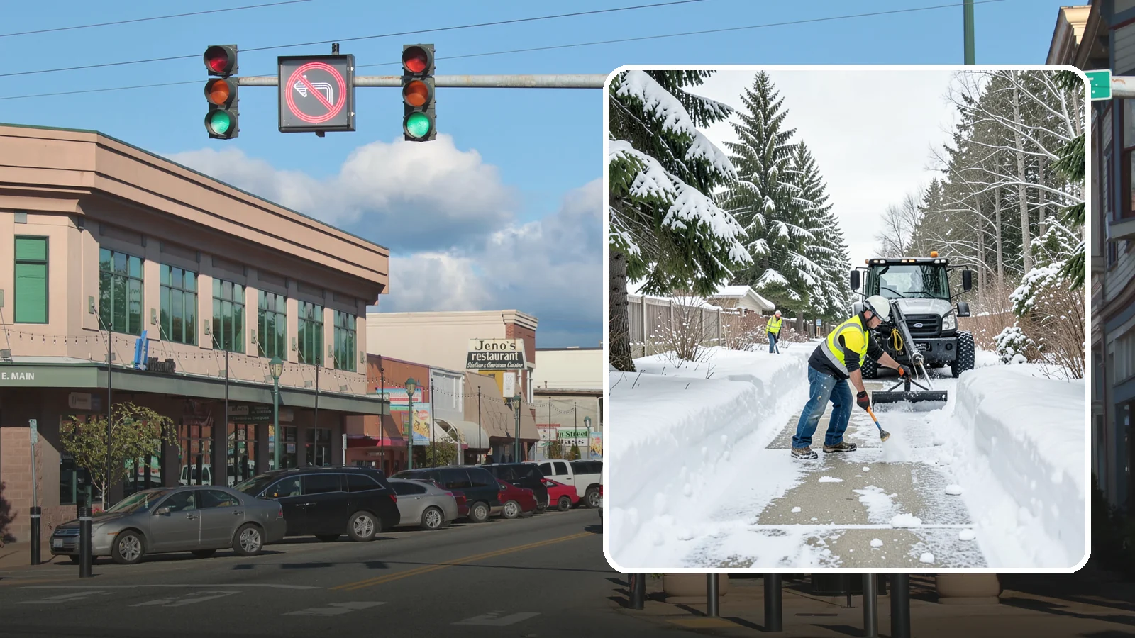 Accessible Route Clearing in Monroe, Snohomish County, WA - We clear the complete accessible route across your Western Washington property so it stays continuous and barrier-free in winter.