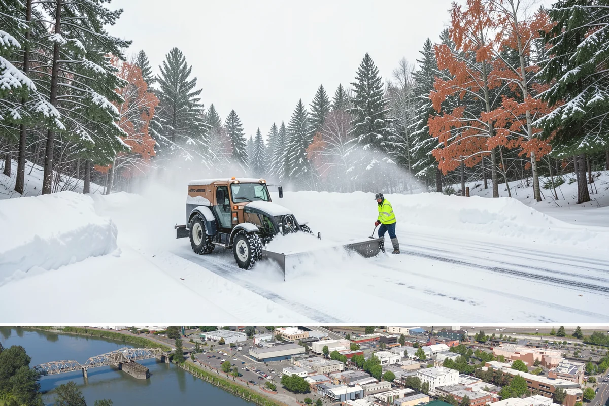 Accessible Route Clearing in Mount Vernon, Skagit County, WA - Maintained after every snowfall throughout the winter so the route never breaks.