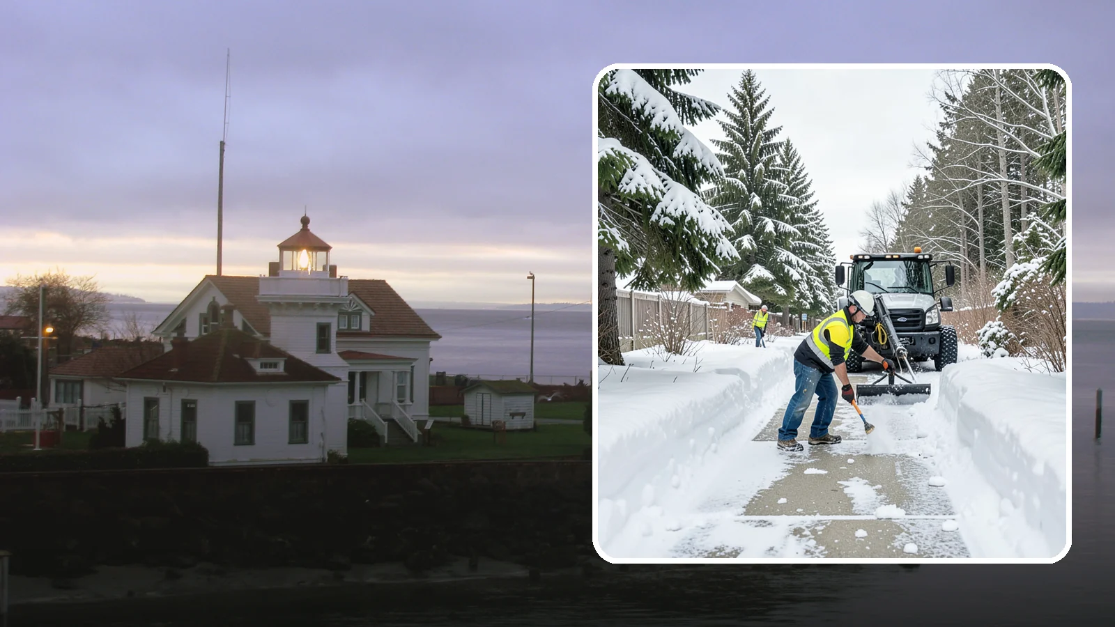 Accessible Route Clearing in Mukilteo, Snohomish County, WA - We clear the complete accessible route across your Western Washington property so it stays continuous and barrier-free in winter.