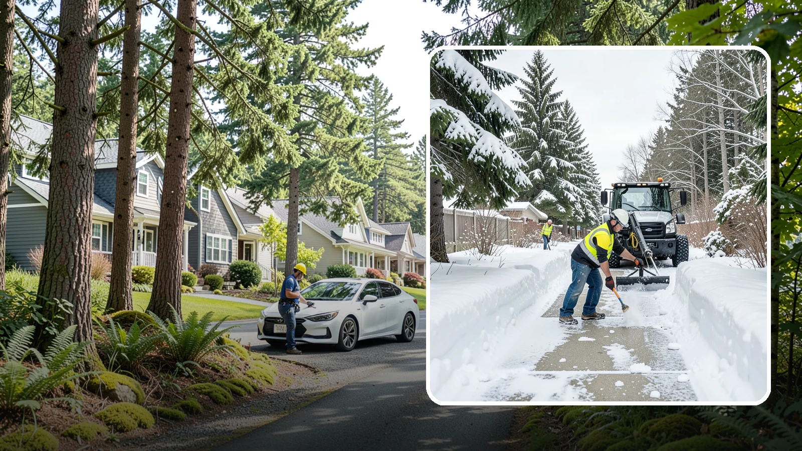 Accessible Route Clearing in Normandy Park, King County, WA - We clear the complete accessible route across your Western Washington property so it stays continuous and barrier-free in winter.