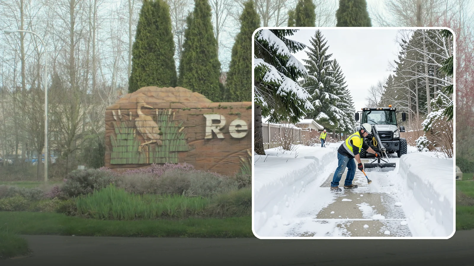Accessible Route Clearing in Renton, King County, WA - We clear the complete accessible route across your Western Washington property so it stays continuous and barrier-free in winter.