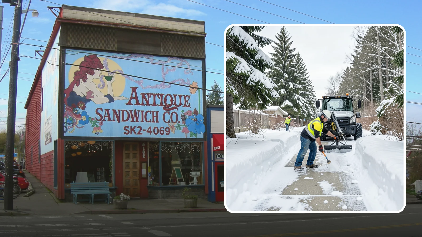 Accessible Route Clearing in Ruston, Pierce County, WA - We clear the complete accessible route across your Western Washington property so it stays continuous and barrier-free in winter.