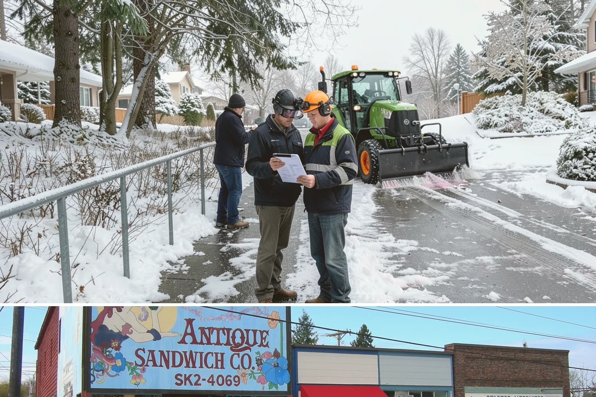 Accessible Route Clearing in Ruston, Pierce County, WA - Maintained after every snowfall throughout the winter so the route never breaks.