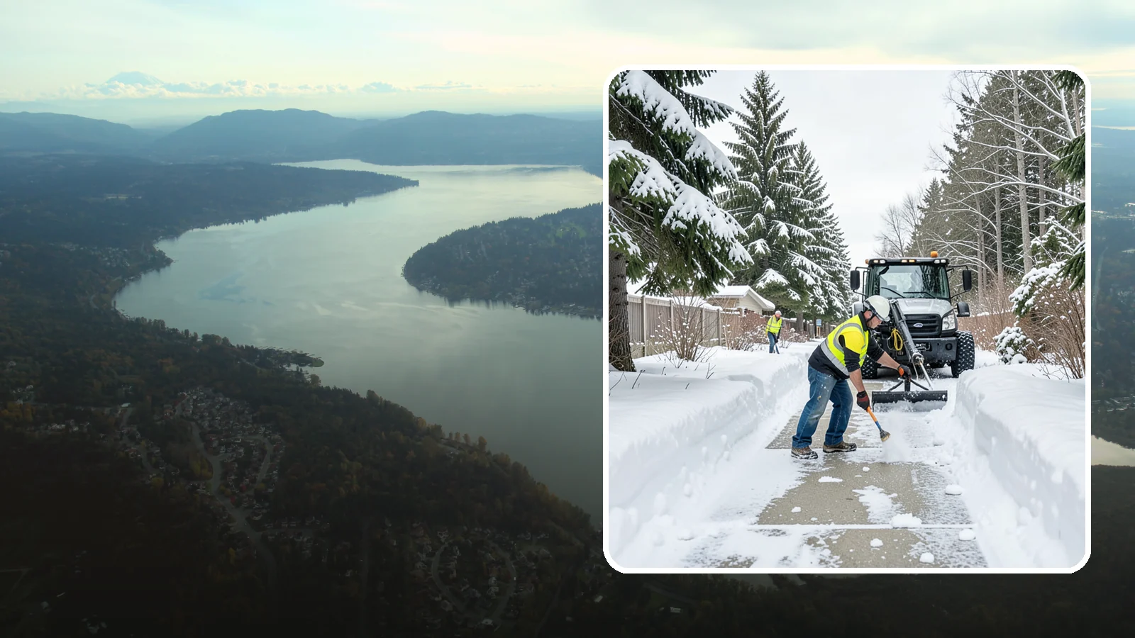 Accessible Route Clearing in Sammamish, King County, WA - We clear the complete accessible route across your Western Washington property so it stays continuous and barrier-free in winter.