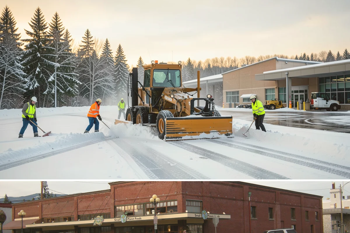 Accessible Route Clearing in Sedro-Woolley, Skagit County, WA - Maintained after every snowfall throughout the winter so the route never breaks.
