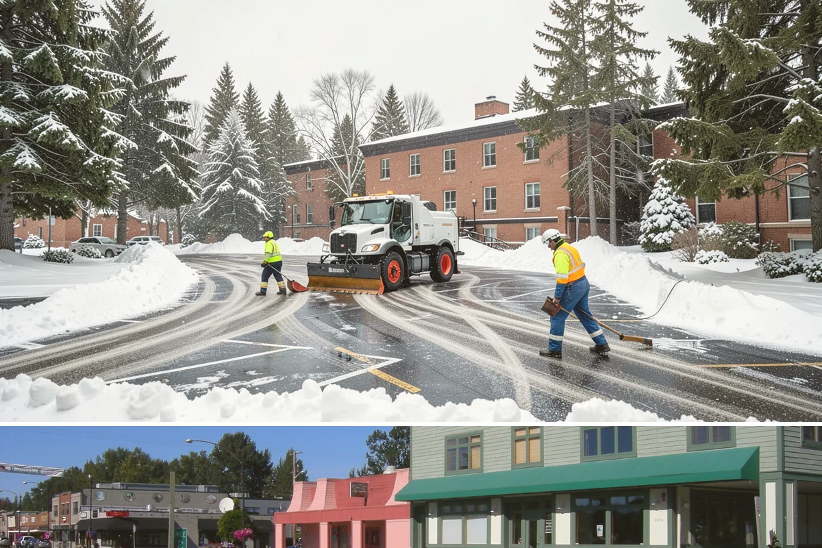 Accessible Route Clearing in Snoqualmie, King County, WA - Maintained after every snowfall throughout the winter so the route never breaks.