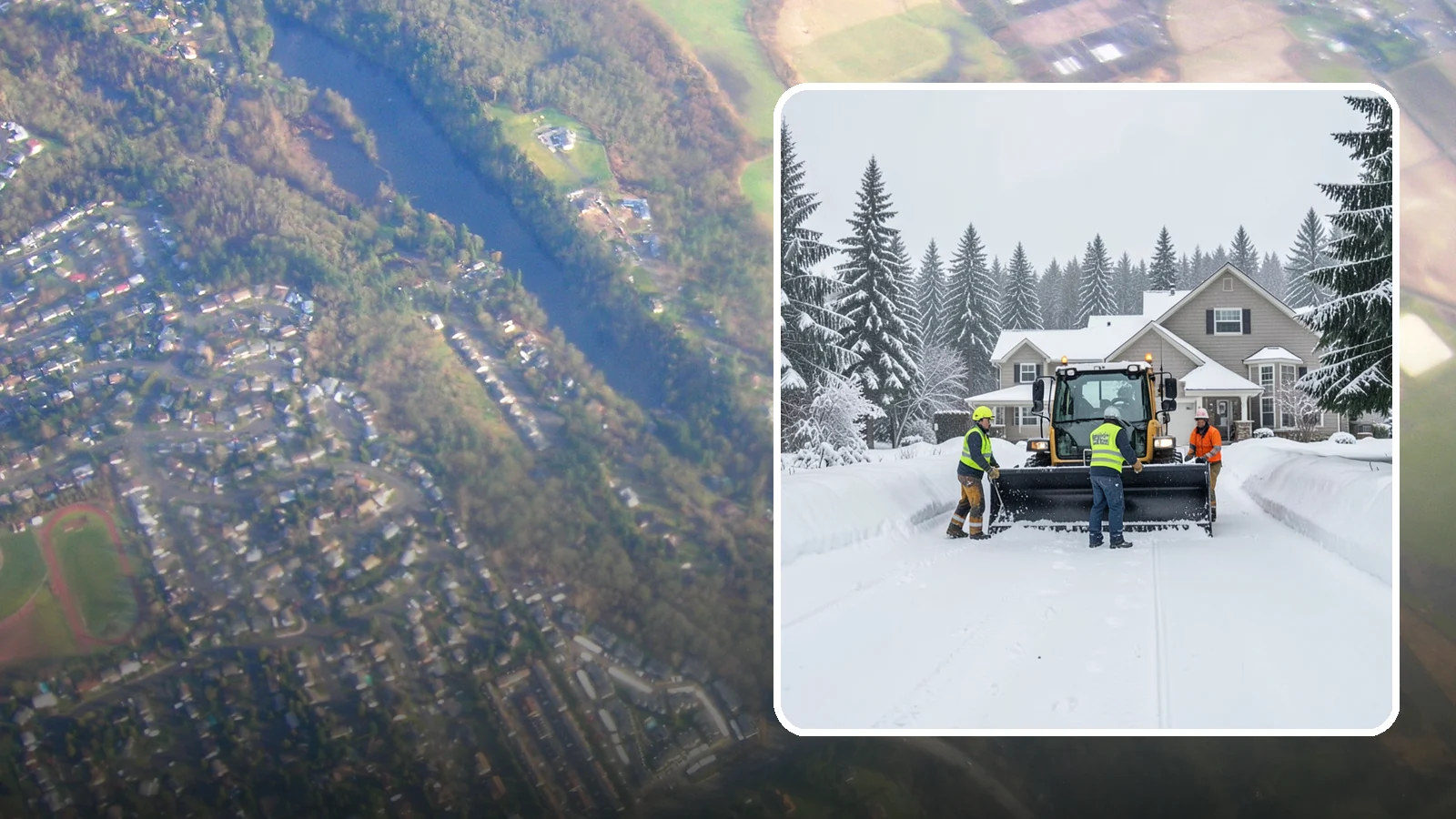 Acreage Snow Removal in Algona, King County, WA - We clear driveways, ring roads, and equipment access across large-acreage Western Washington properties and hobby farms.