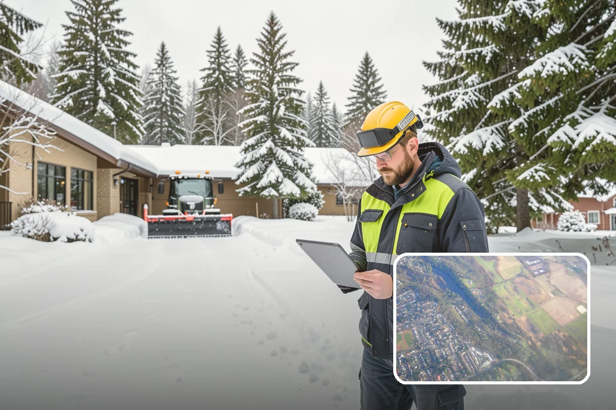 Acreage Snow Removal in Algona, King County, WA - Covers driveways, ring roads, and multiple structures