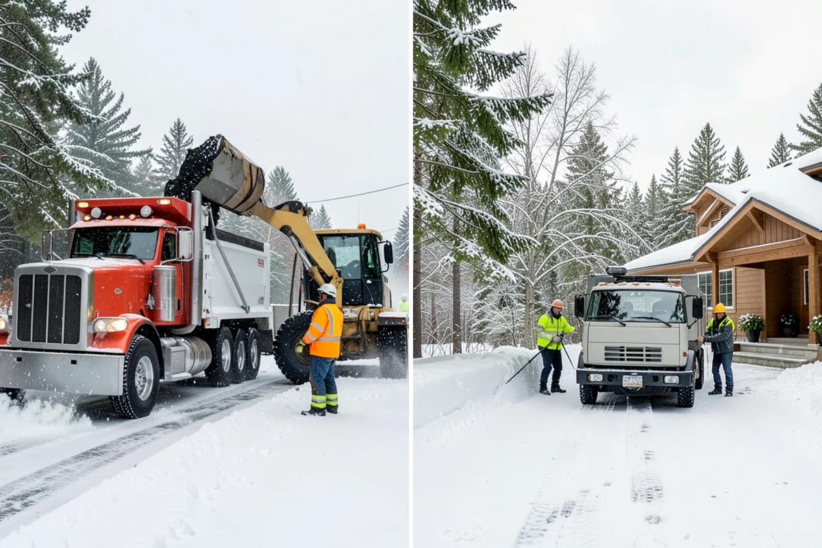 Acreage Snow Removal in Arlington, Snohomish County, WA - We tour the property and rank access routes by priority