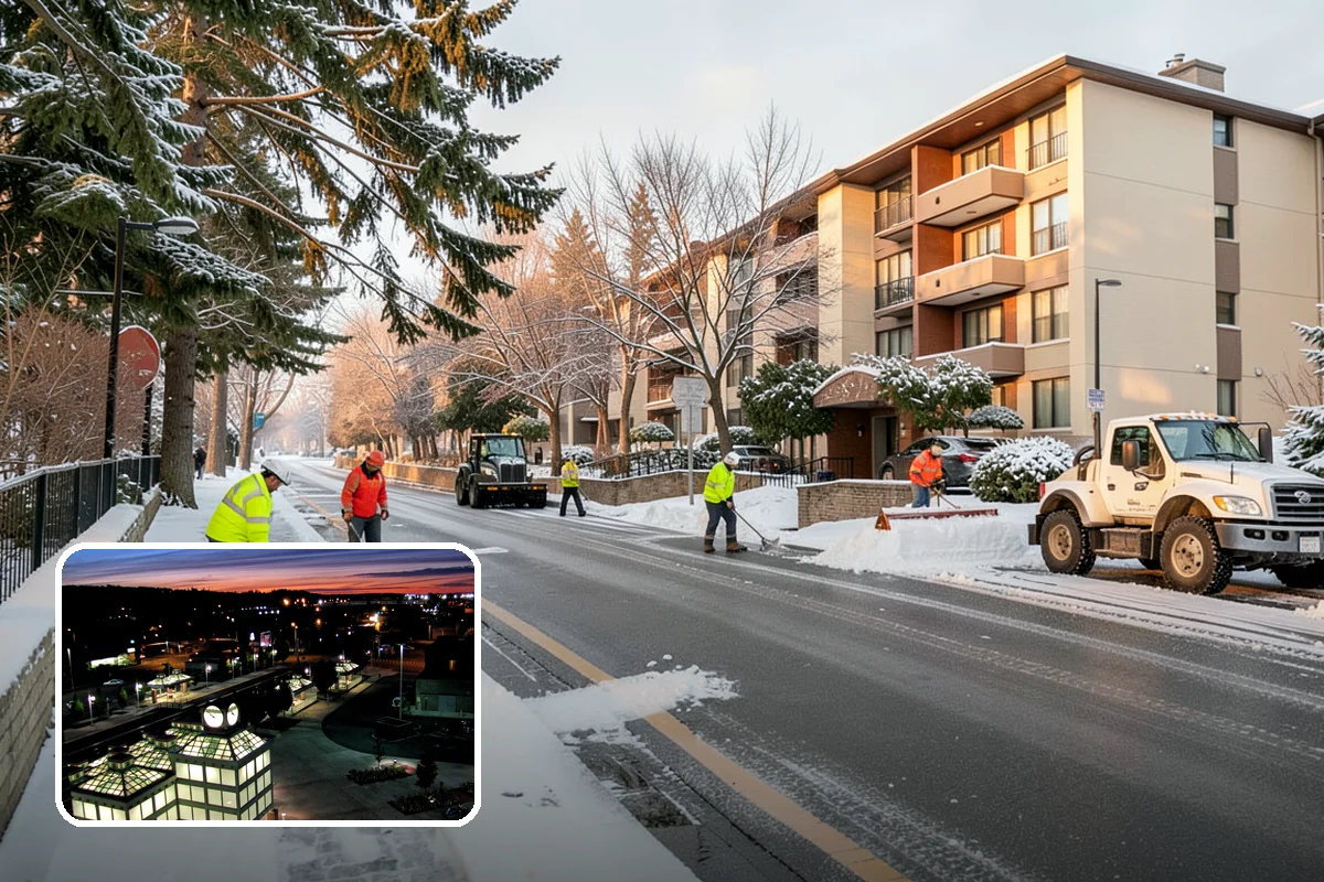 Acreage Snow Removal in Auburn, King County, WA - Covers driveways, ring roads, and multiple structures