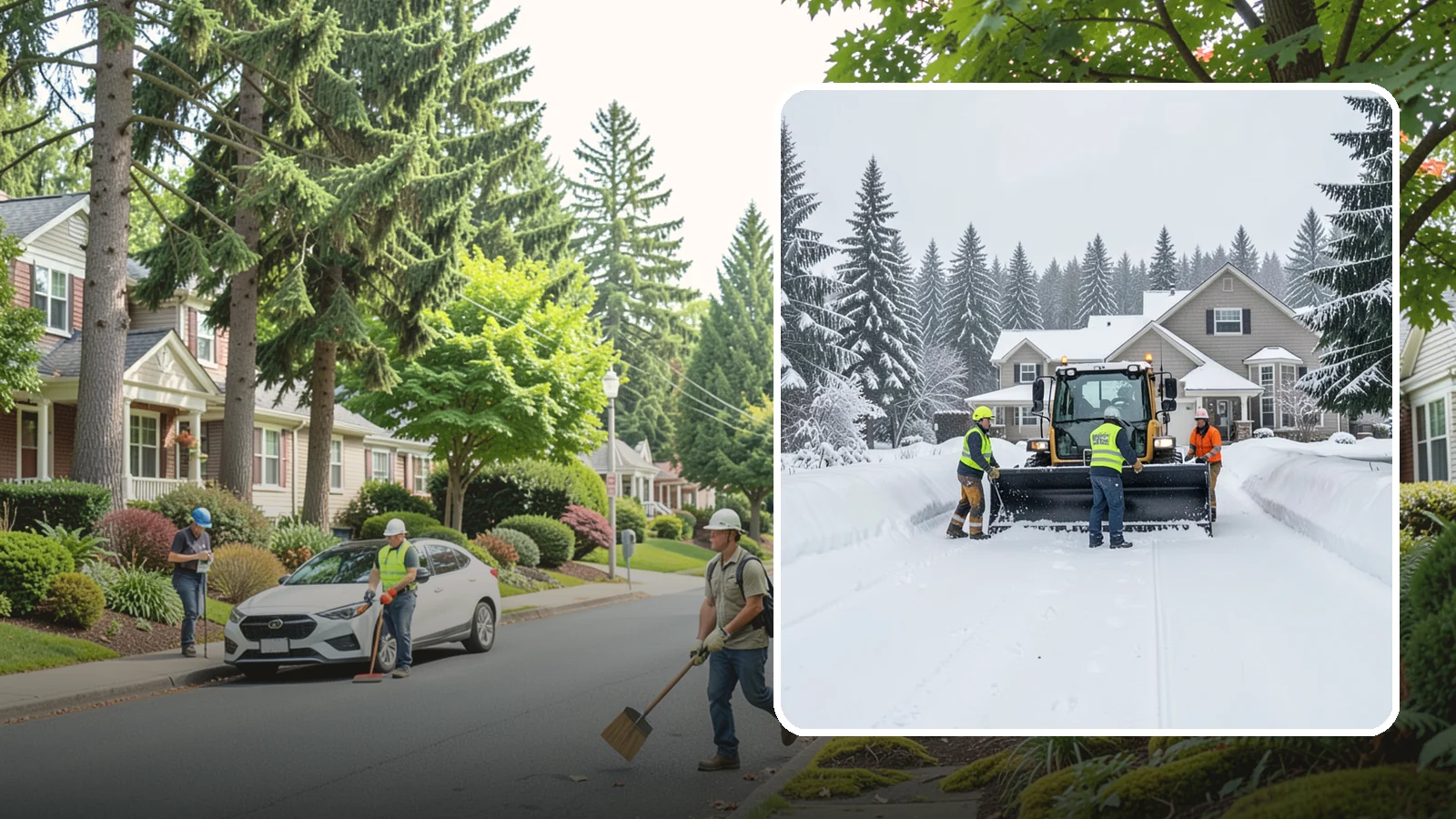 Acreage Snow Removal in Beaux Arts Village, King County, WA - We clear driveways, ring roads, and equipment access across large-acreage Western Washington properties and hobby farms.