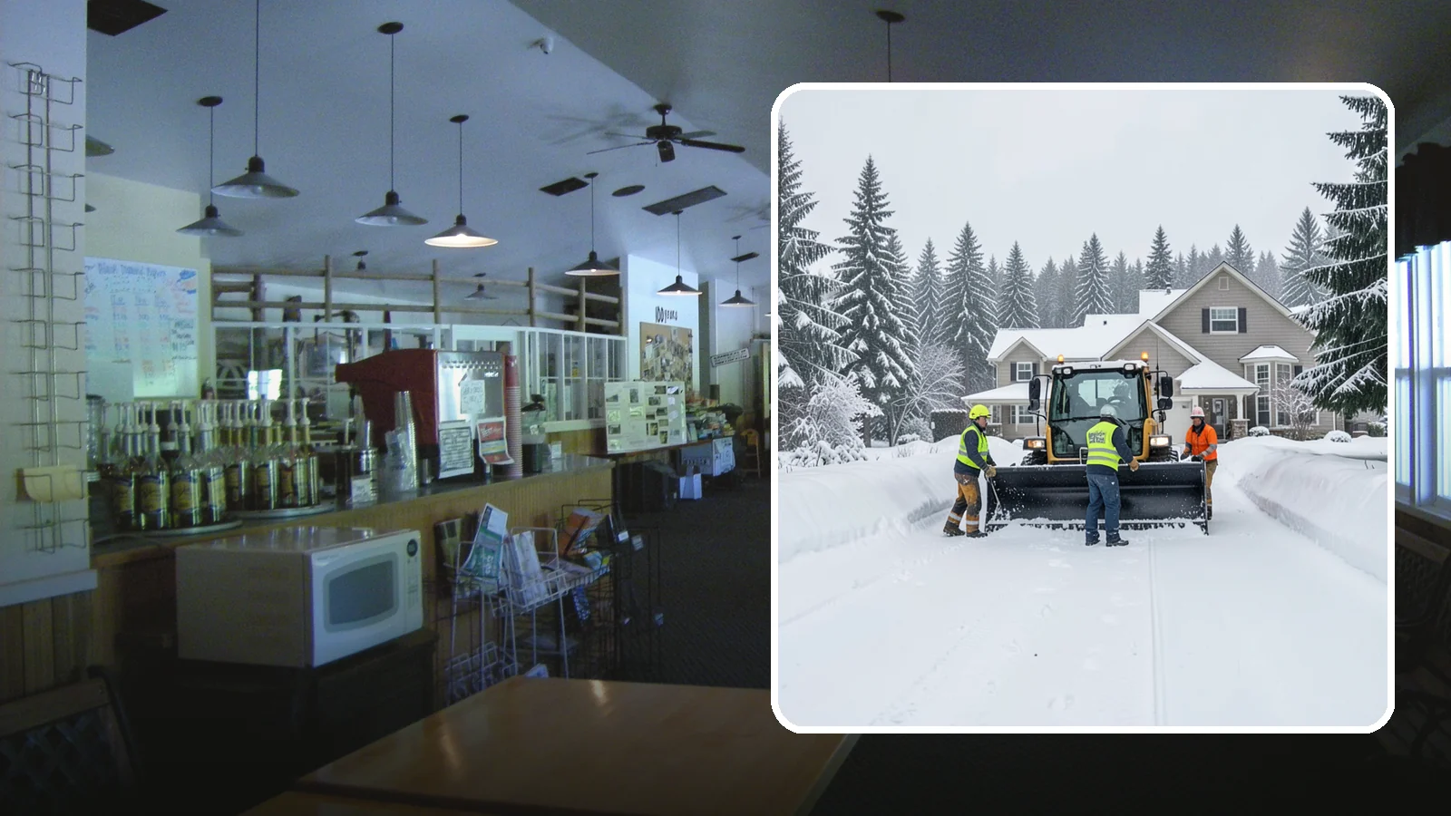 Acreage Snow Removal in Black Diamond, King County, WA - We clear driveways, ring roads, and equipment access across large-acreage Western Washington properties and hobby farms.