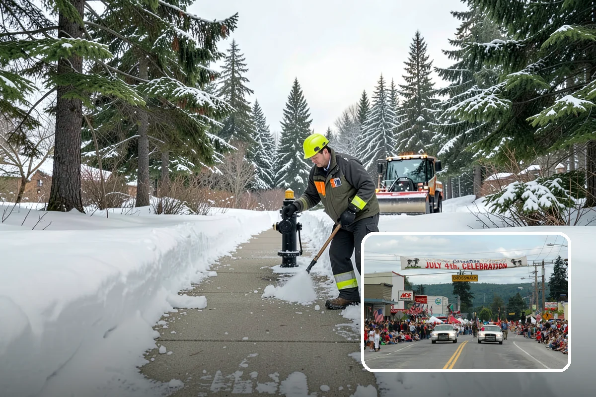 Acreage Snow Removal in Carnation, King County, WA - Covers driveways, ring roads, and multiple structures