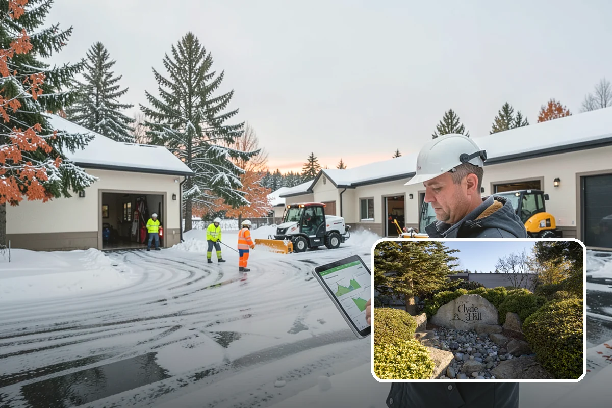 Acreage Snow Removal in Clyde Hill, King County, WA - Covers driveways, ring roads, and multiple structures