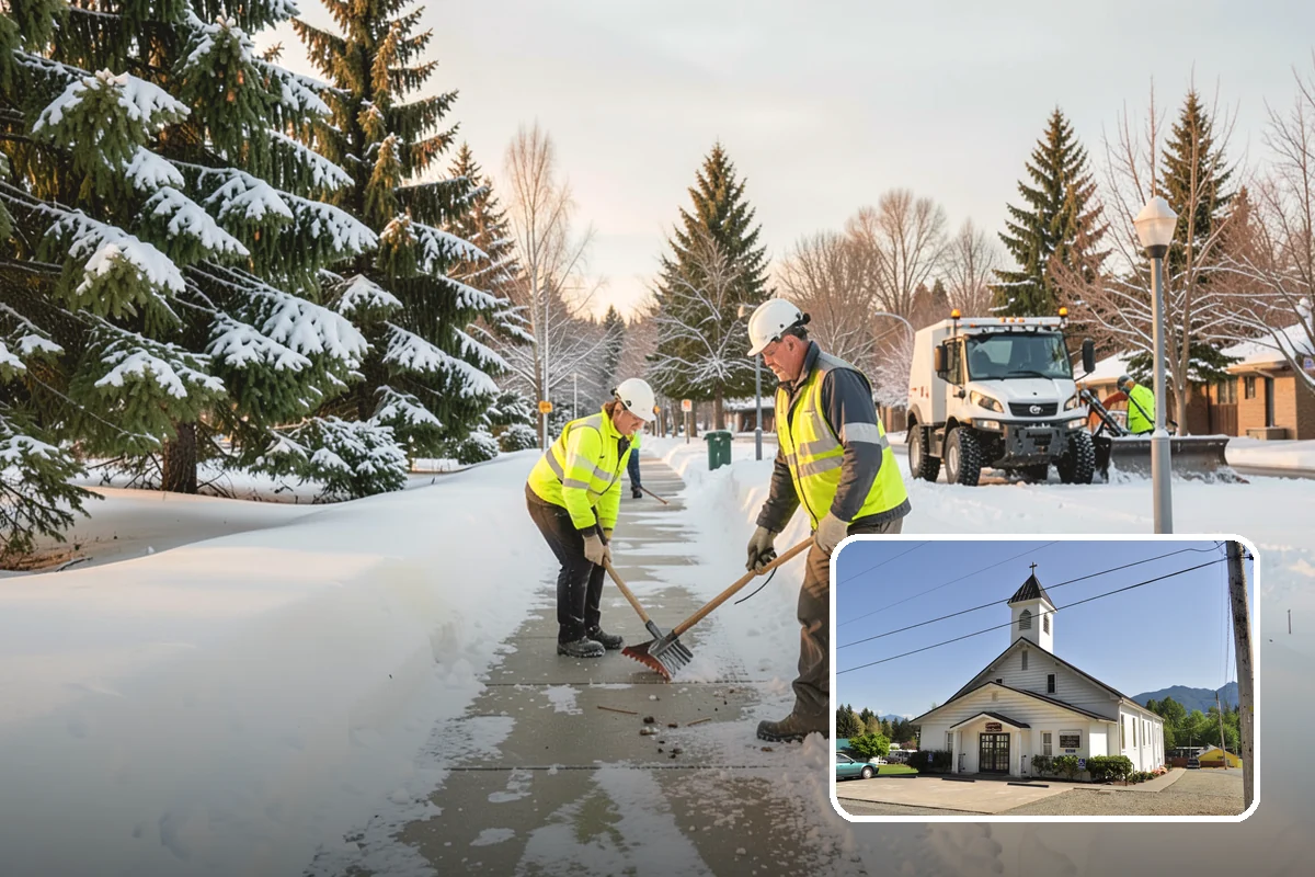 Acreage Snow Removal in Concrete, Skagit County, WA - Covers driveways, ring roads, and multiple structures