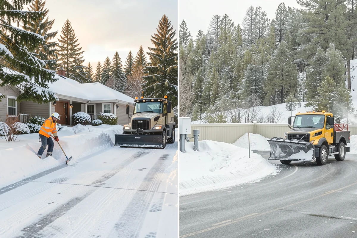 Acreage Snow Removal in Covington, King County, WA - We tour the property and rank access routes by priority