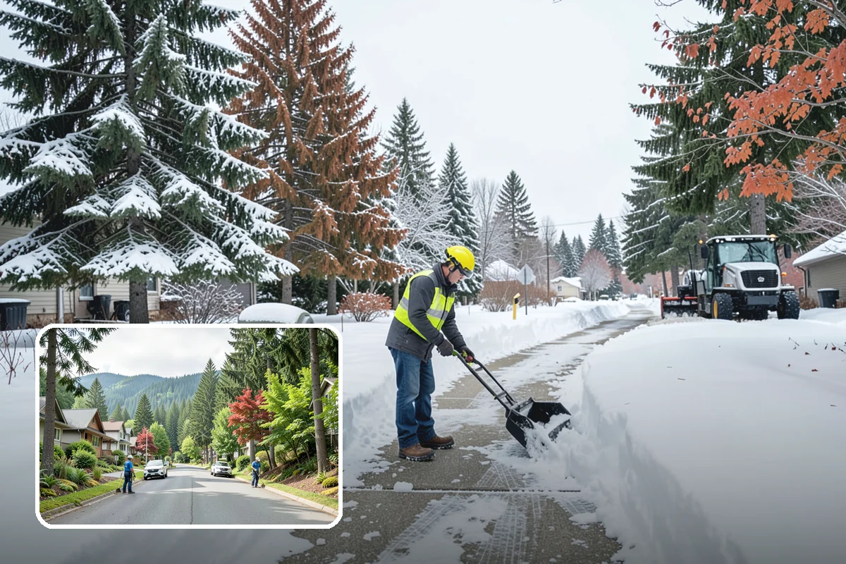 Acreage Snow Removal in Darrington, Snohomish County, WA - Covers driveways, ring roads, and multiple structures
