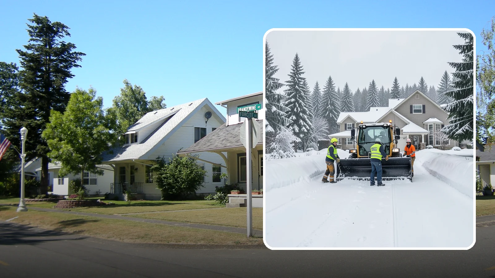 Acreage Snow Removal in DuPont, Pierce County, WA - We clear driveways, ring roads, and equipment access across large-acreage Western Washington properties and hobby farms.