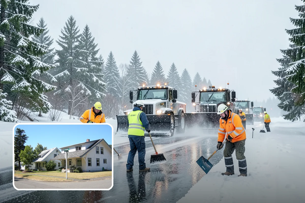 Acreage Snow Removal in DuPont, Pierce County, WA - Covers driveways, ring roads, and multiple structures