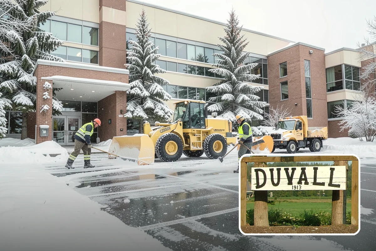 Acreage Snow Removal in Duvall, King County, WA - Covers driveways, ring roads, and multiple structures