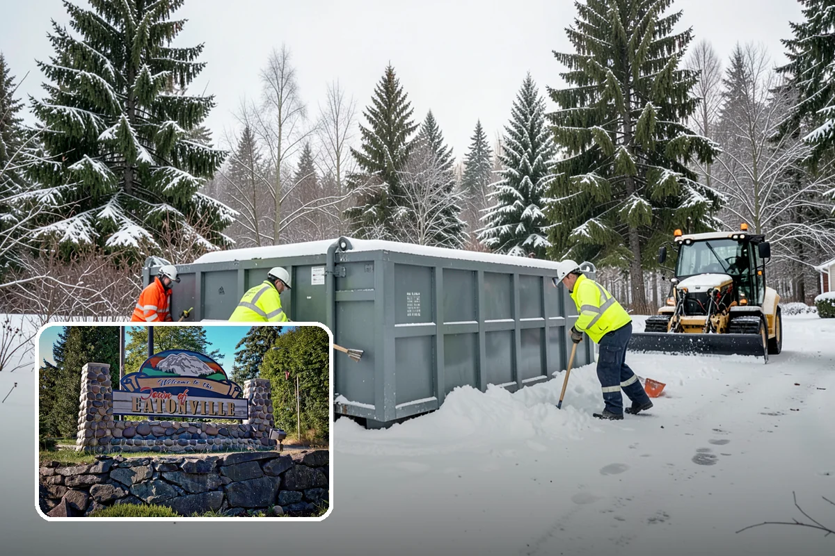 Acreage Snow Removal in Eatonville, Pierce County, WA - Covers driveways, ring roads, and multiple structures