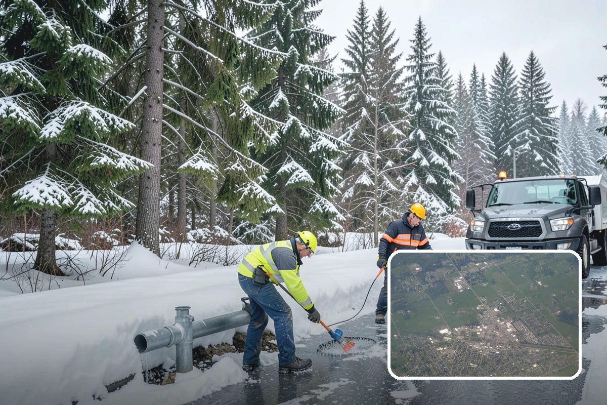Acreage Snow Removal in Enumclaw, King County, WA - Covers driveways, ring roads, and multiple structures