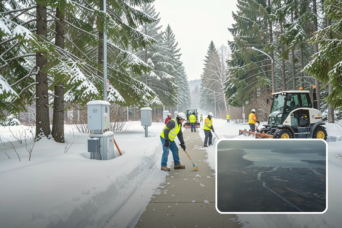 Acreage Snow Removal in Fife, Pierce County, WA - Covers driveways, ring roads, and multiple structures